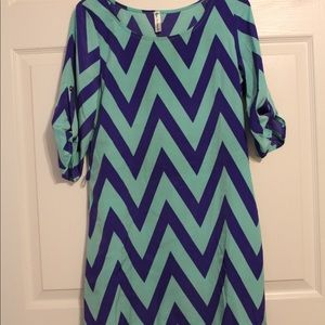 Boutique Chevron Pattern Dress
